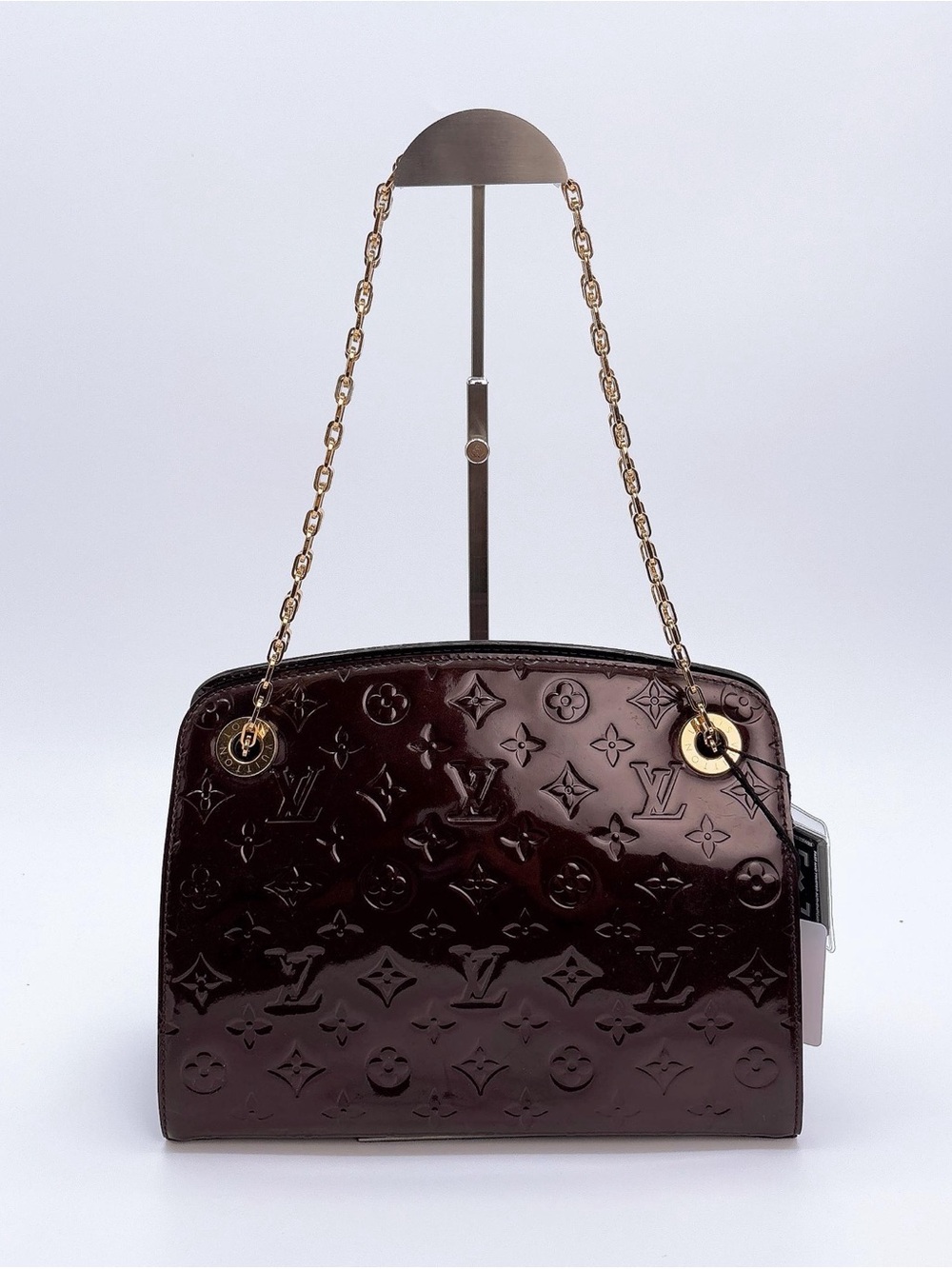 Louis Vuitton Monogram Vernis Amarante Shoulder Bag Gold Chain Authenticated - Picture 1 of 11